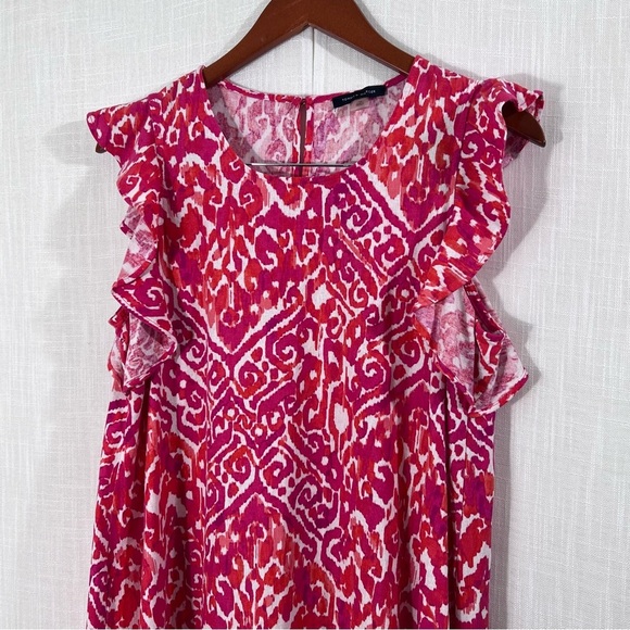 Tommy Hilfiger Ruffle Hem Mini Shift Dress Size 10 - Picture 10 of 16